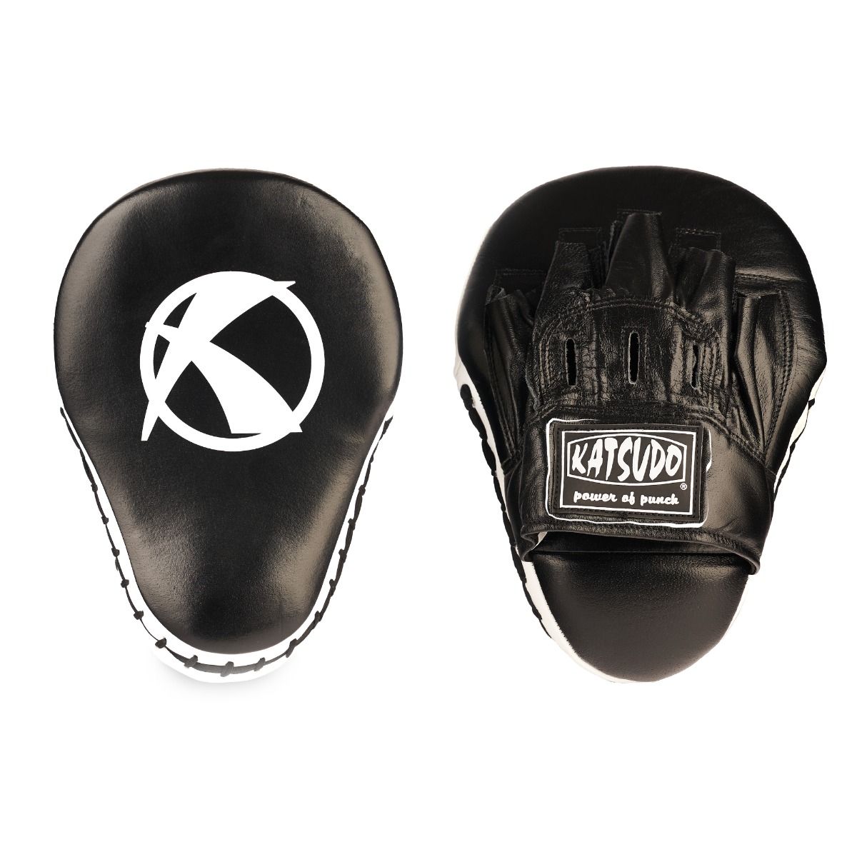 Katsudo guanti da boxe in pelle Hook, neri