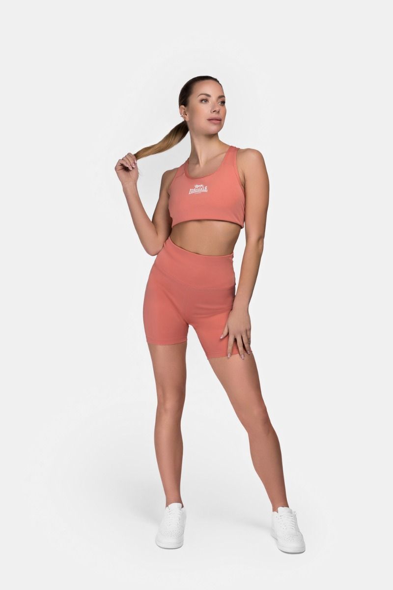 Lonsdale pantaloncini compressivi da donna Ludwell, terracotta