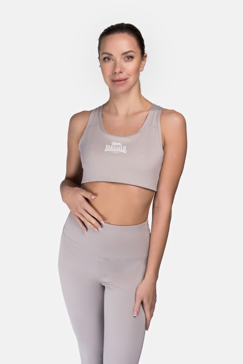 Reggiseno sportivo Lonsdale Wardour, grigio