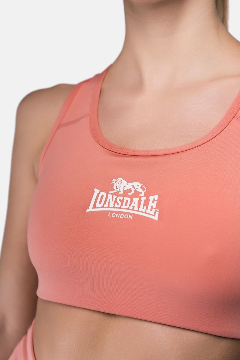 Reggiseno sportivo Lonsdale Wardour, terracotta