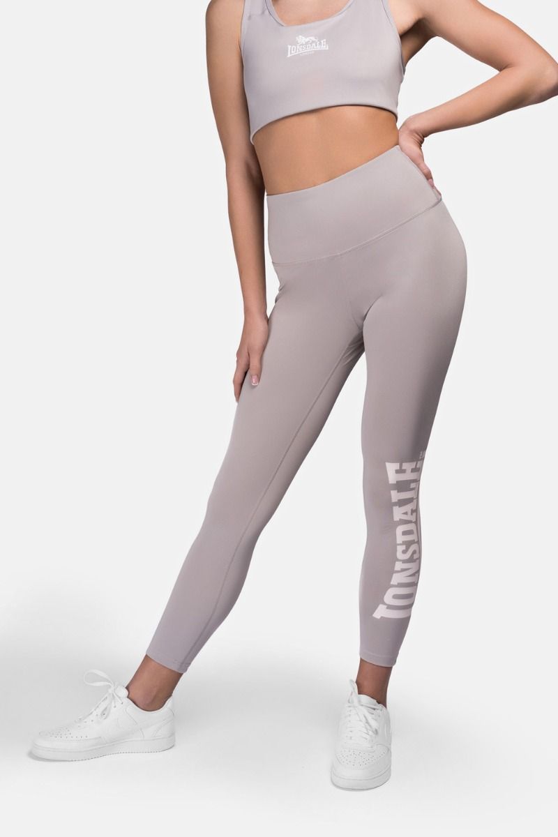 Leggings da donna Lonsdale Semley, grigio-bianco