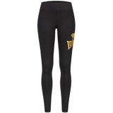 Leggings da donna Lonsdale Aglish, nero-oro