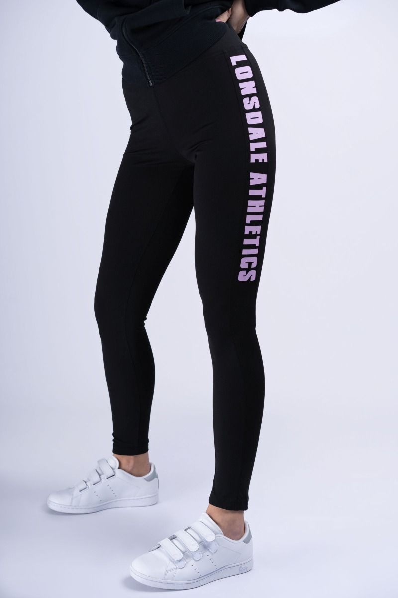 Leggings da donna Lonsdale Clashmore, neri