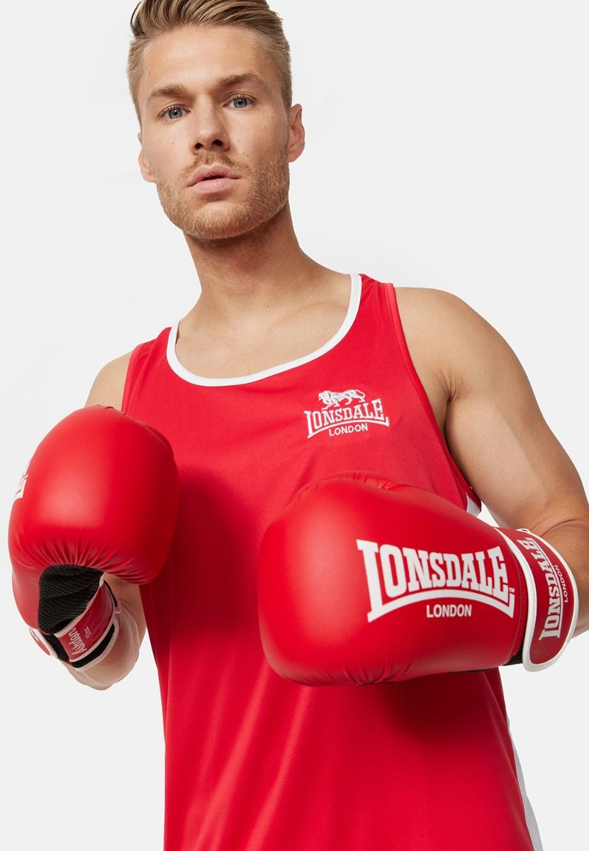 Canotta da boxe Lonsdale, rossa