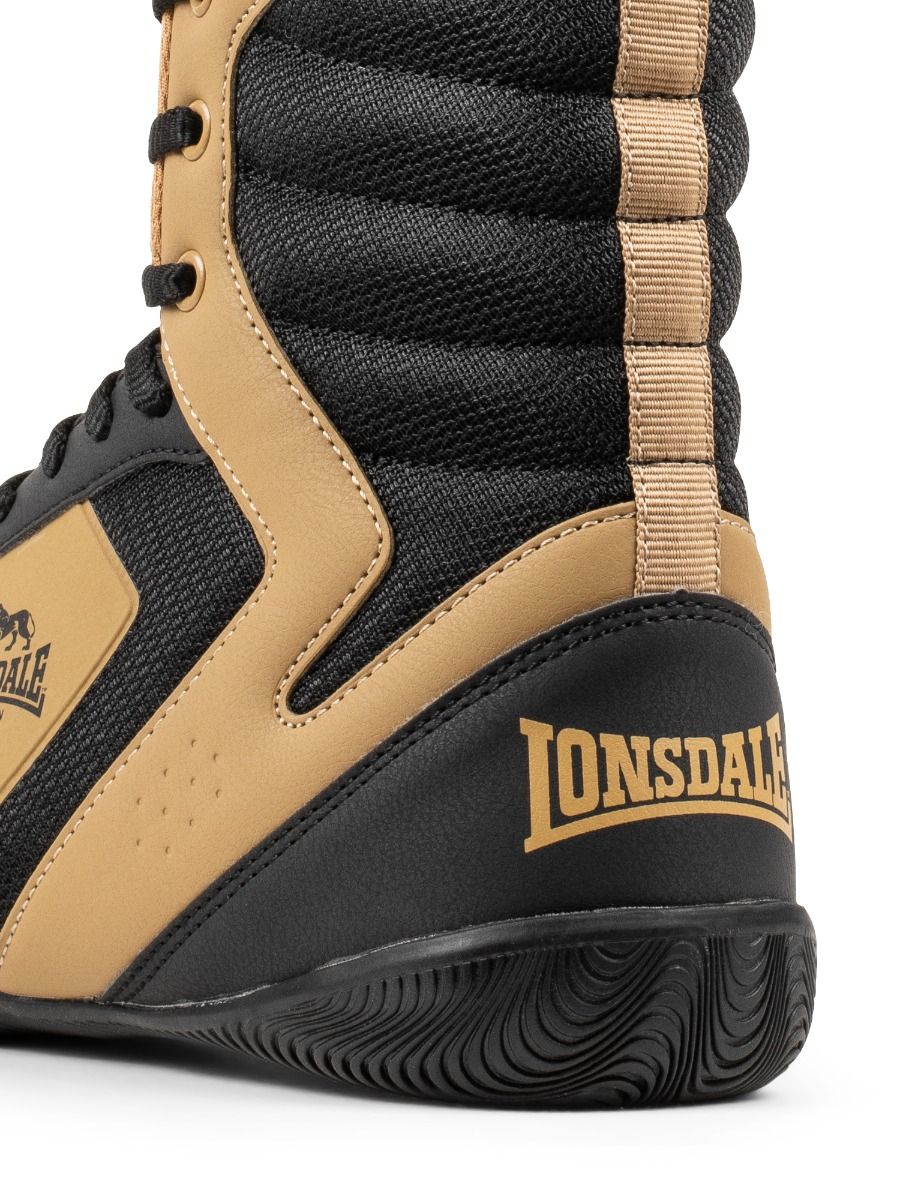 Scarpe da boxe Lonsdale Heskin, nero marrone