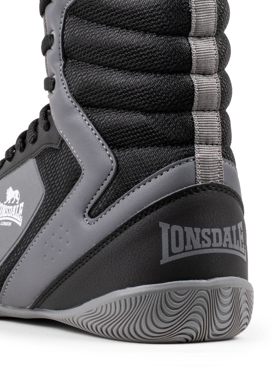 Scarpe da boxe Lonsdale Heskin, nero grigio