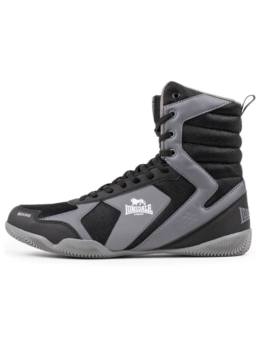Scarpe da boxe Lonsdale Heskin, nero grigio