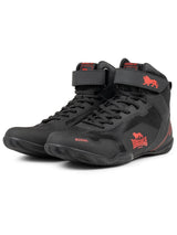 Scarpe da boxe Lonsdale Rufford, nero rosse