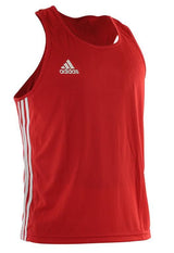 Canotta da boxe Adidas AIBA II, rossa