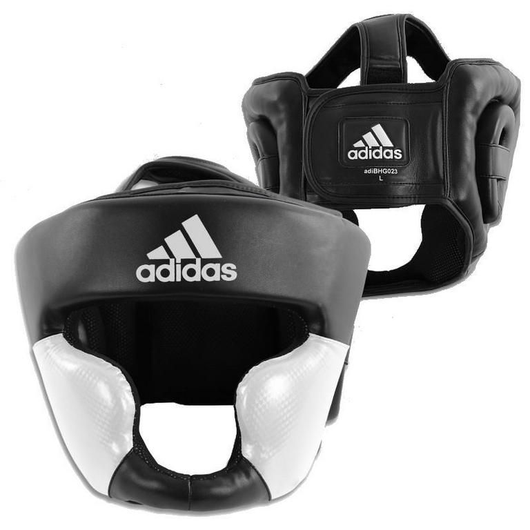 Casco da boxe Adidas Response, bianco-nero