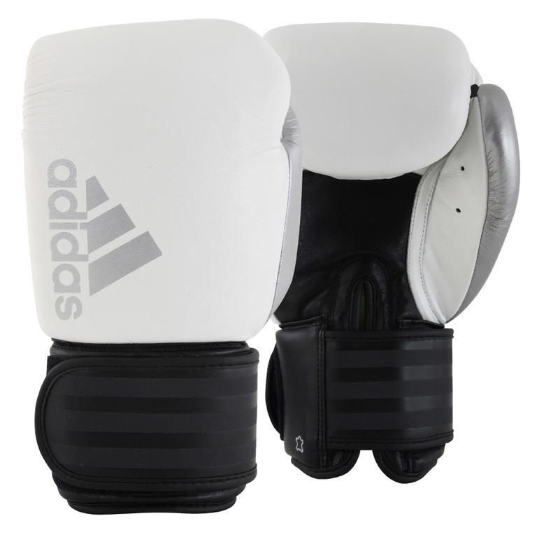 Guanti da boxe Adidas Hybrid 200, bianchi