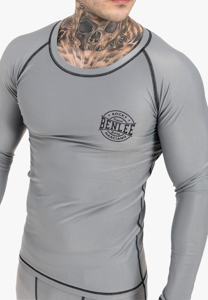 Ben Lee maglia tecnica a maniche lunghe da uomo Mossburn, grigio