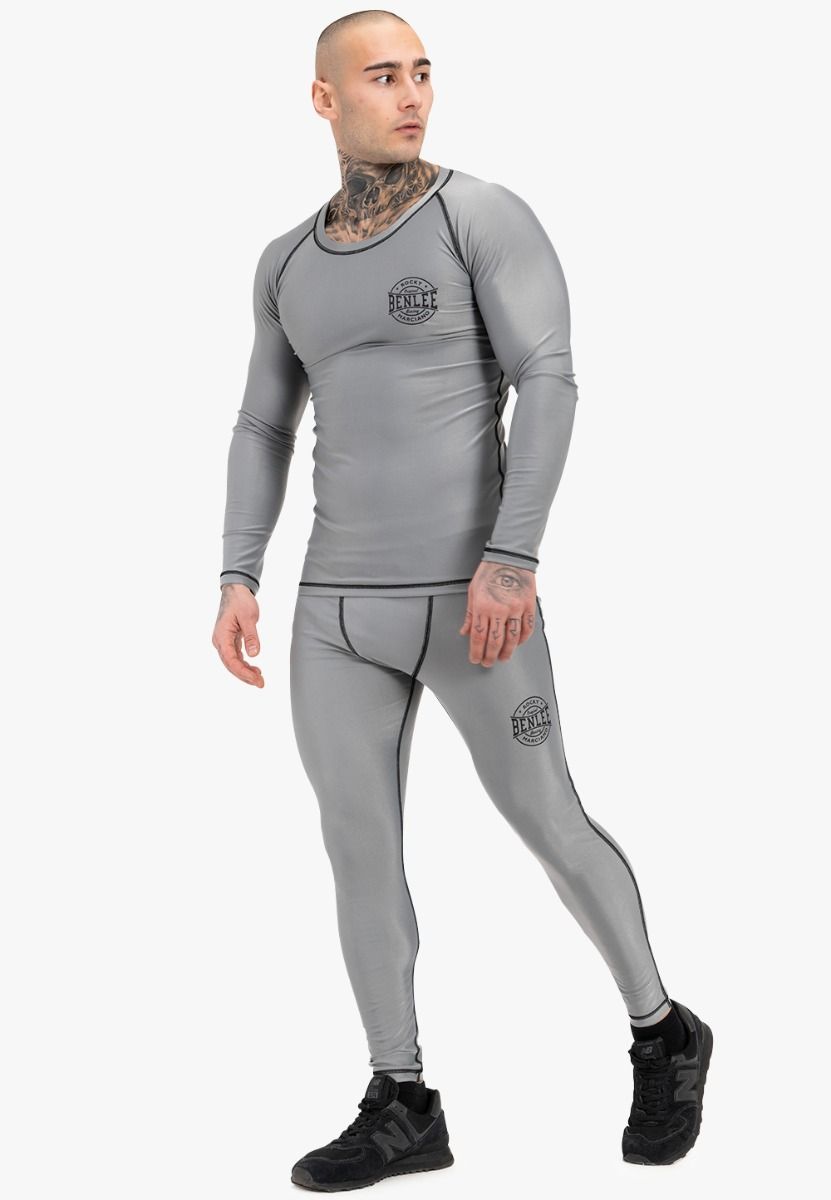 Ben Lee maglia tecnica a maniche lunghe da uomo Mossburn, grigio