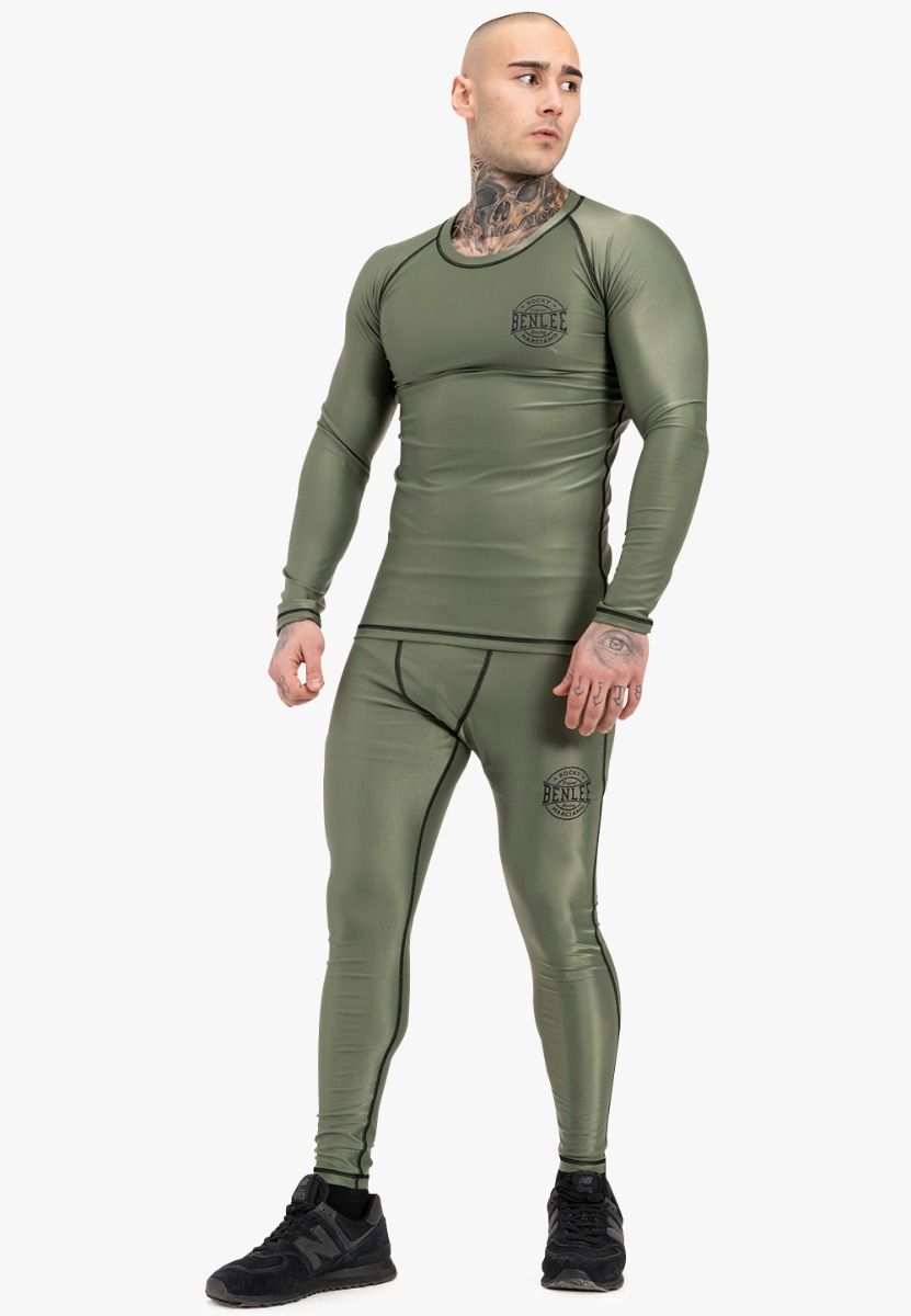 Ben Lee maglia funzionale a maniche lunghe da uomo Mossburn, oliva