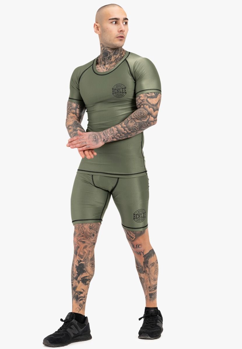 Ben Lee maglietta funzionale da uomo a maniche corte Limehills, oliva