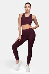 Ben Lee leggings da donna Maribel, rosso sangue di bue