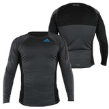 Adidas rashguard a maniche lunghe Grappling, nero