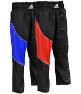 Pantaloni da kickboxing Adidas, nero-rosso