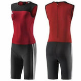 Adidas body da sollevamento pesi da donna WL CL, rosso e nero