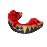 Paradenti Opro Platinum UFC, nero-rosso-oro