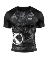 Maglietta funzionale a maniche corte Katsudo Virago, digitale bianco e nero