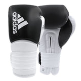 Guantoni da boxe Adidas Hybrid 300, bianchi e neri