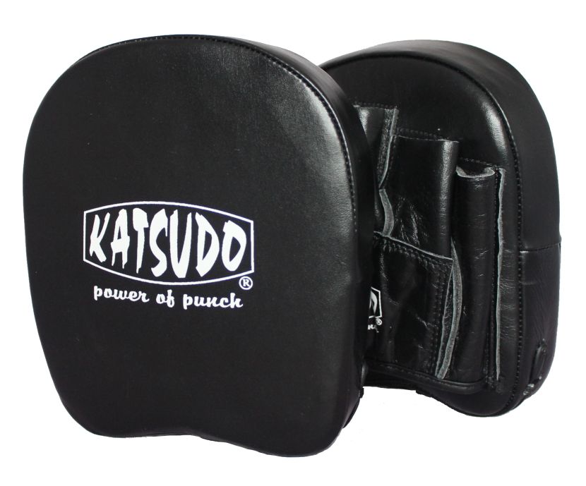 Katsudo guanti da boxe in pelle Apple, nero