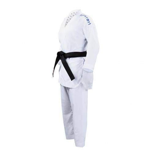 Fight Art KA kimono Sempai WKF 120g, caratteri blu