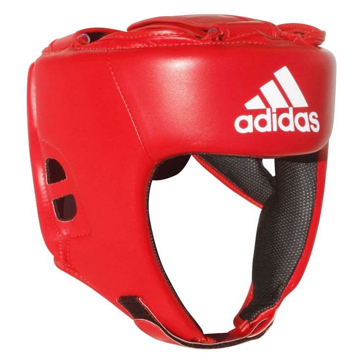 Casco da boxe Adidas Hybrid 50, rosso
