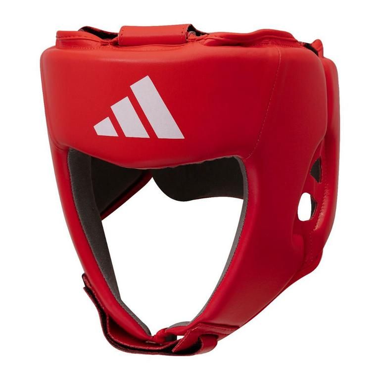 Casco da boxe Adidas IBA, rosso