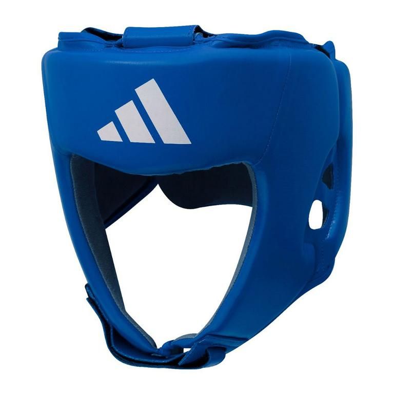 Casco da boxe Adidas IBA, blu