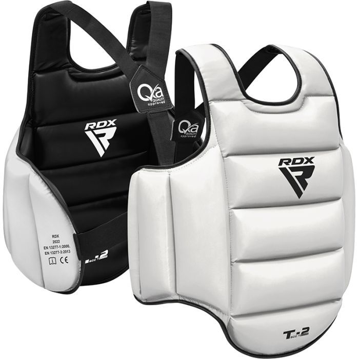 RDX protezione torace karate double face, nero-bianco