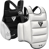 RDX protezione torace karate double face, nero-bianco