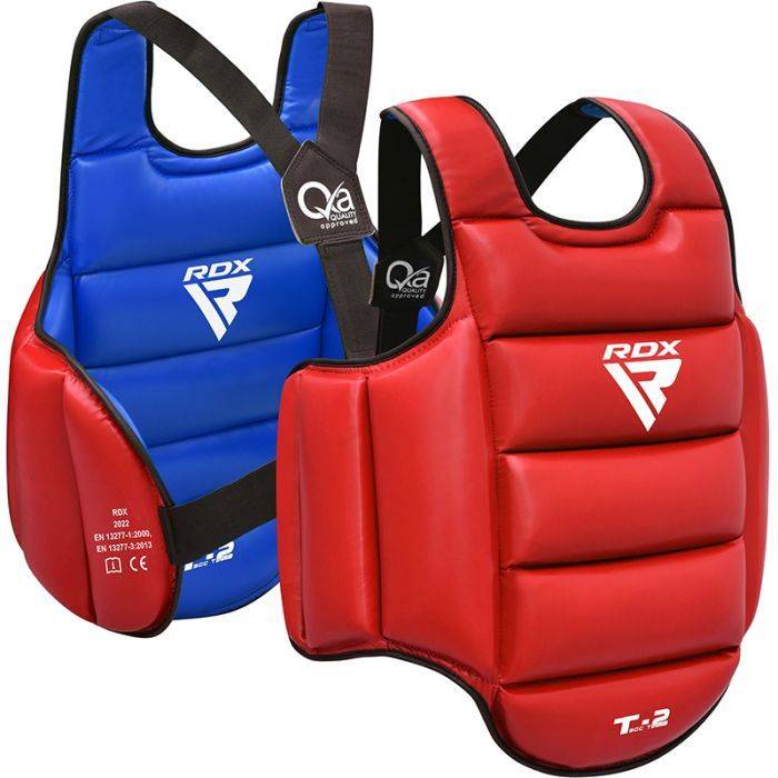 RDX protezione torace karate reversibile, rosso-blu