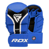 Guanti da grappling RDX Aura+ T17, blu-neri