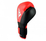 Guantoni da boxe Adidas Hybrid 250, rosso-nero