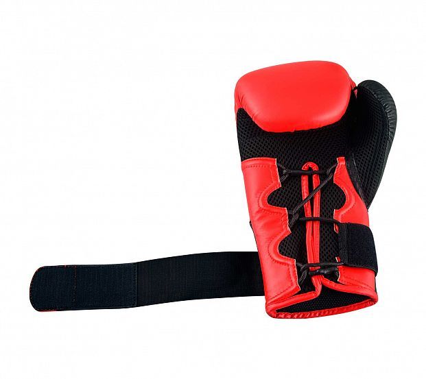 Guantoni da boxe Adidas Hybrid 250, rosso-nero