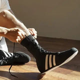 Scarpe da boxe Adidas HOG.2, nero-bianco