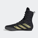 Scarpe da boxe Adidas HOG 4, nero-oro