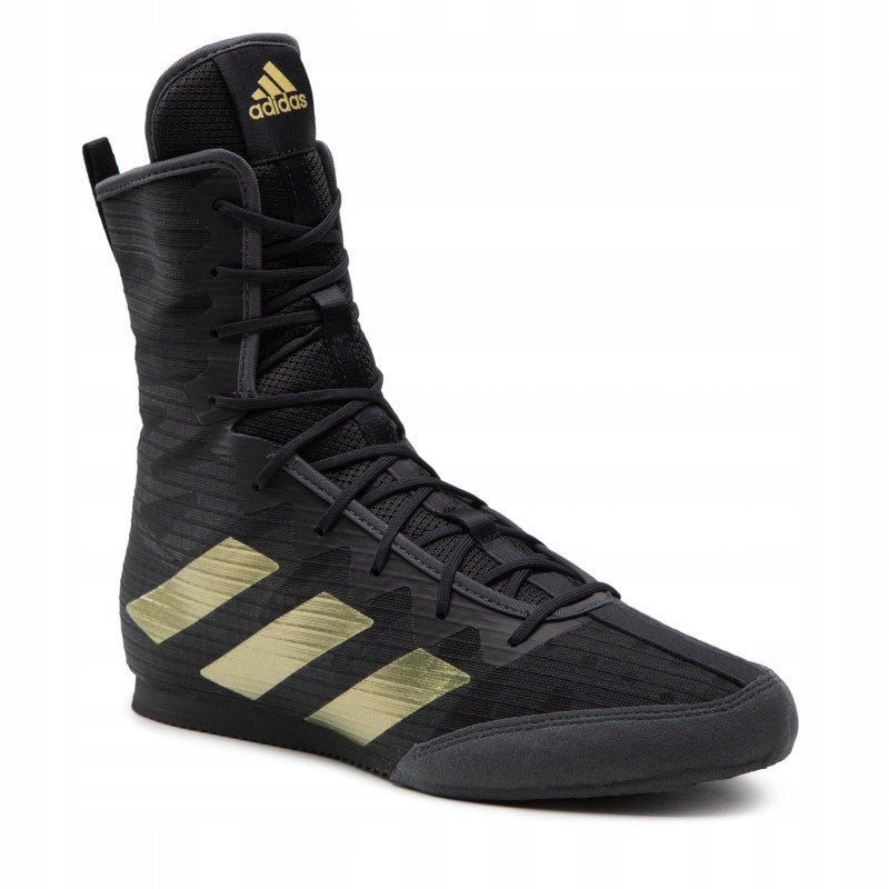 Scarpe da boxe Adidas HOG 4, nero-oro