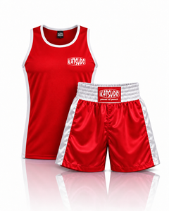 Katsudo set da boxe Strikta canotta + pantaloncini, rosso