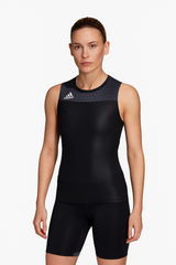 Adidas body da sollevamento pesi da donna Leistung, nero