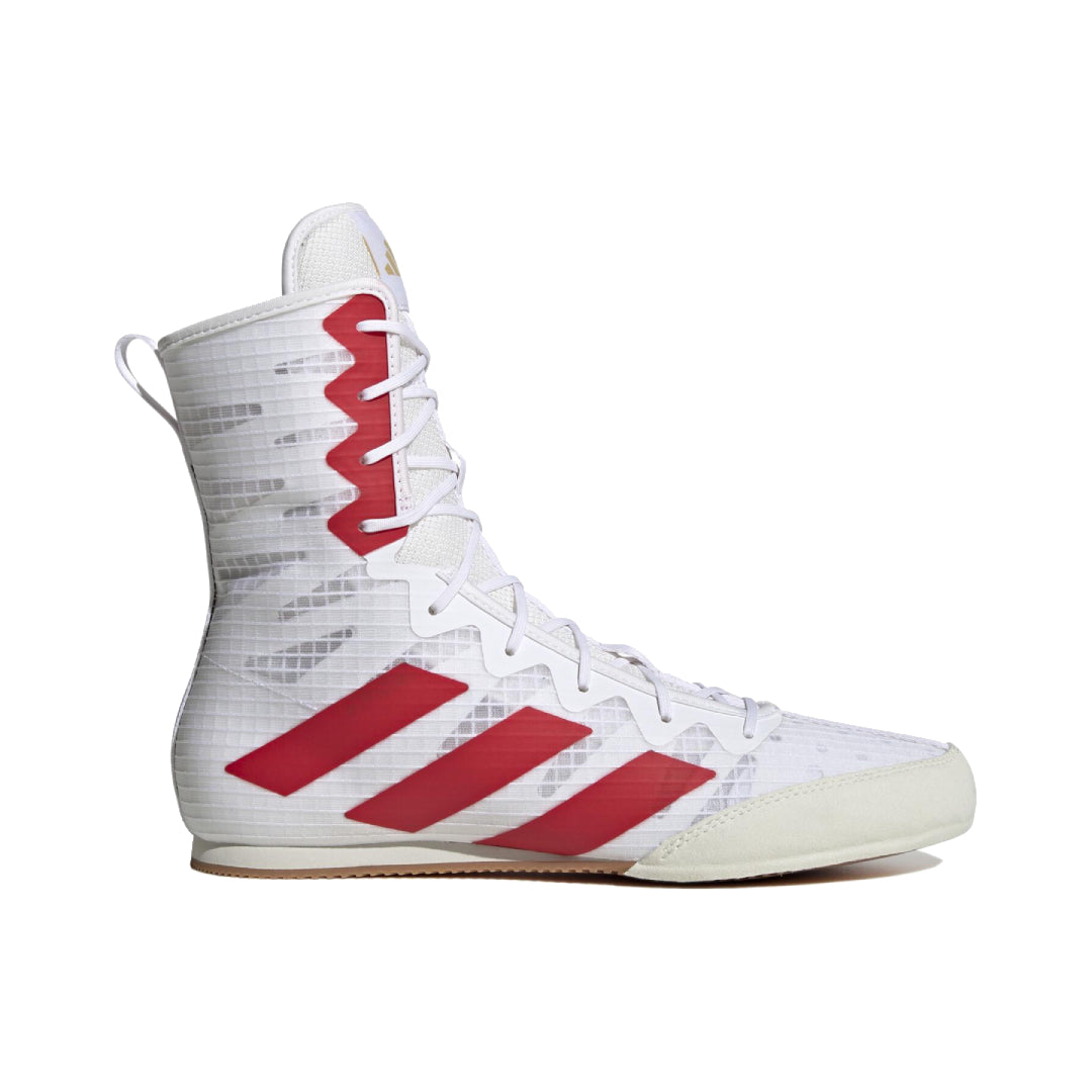 Adidas scarpe da boxe HOG 4, bianco-rosso