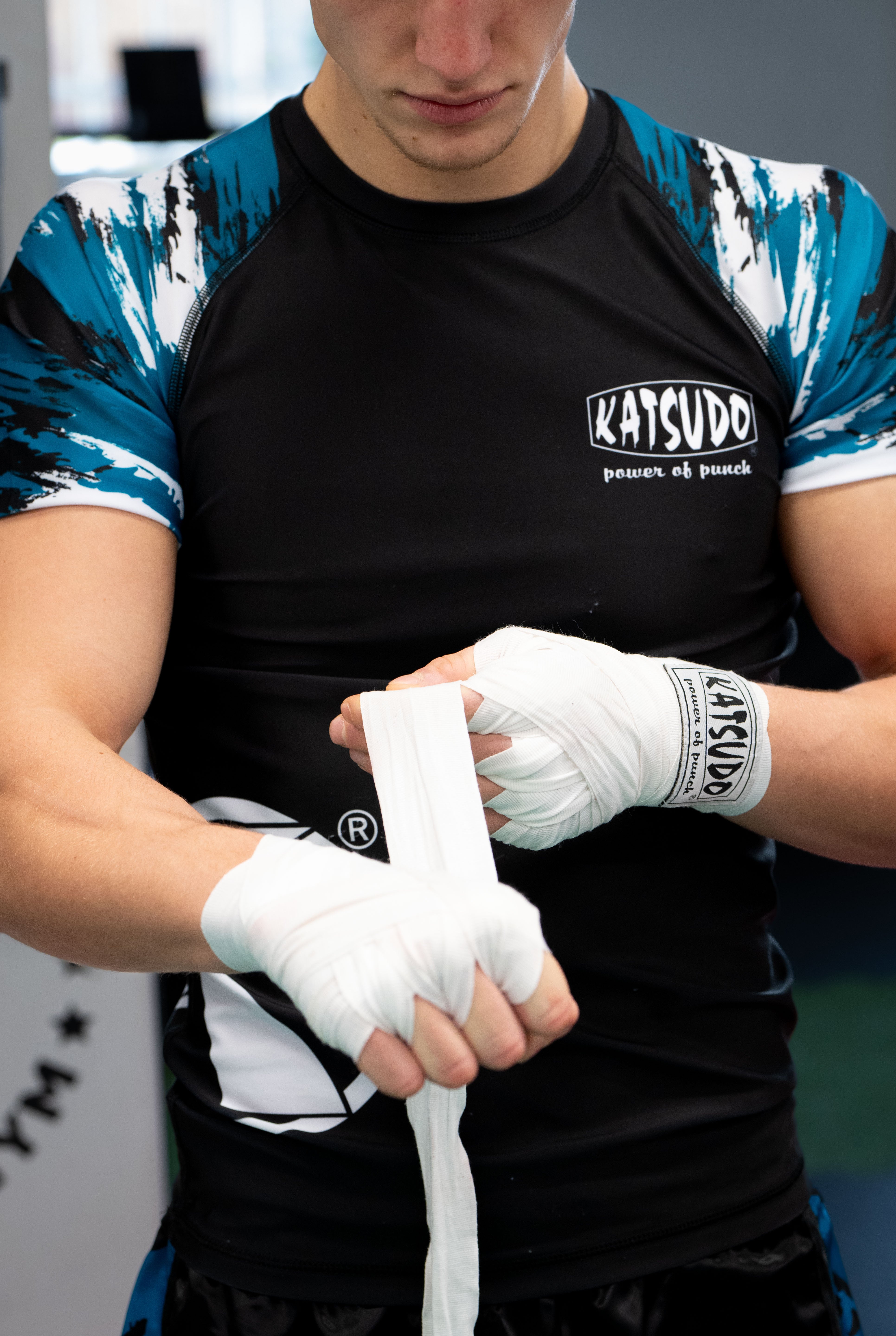 Fascia elastica da boxe Katsudo Path, bianca