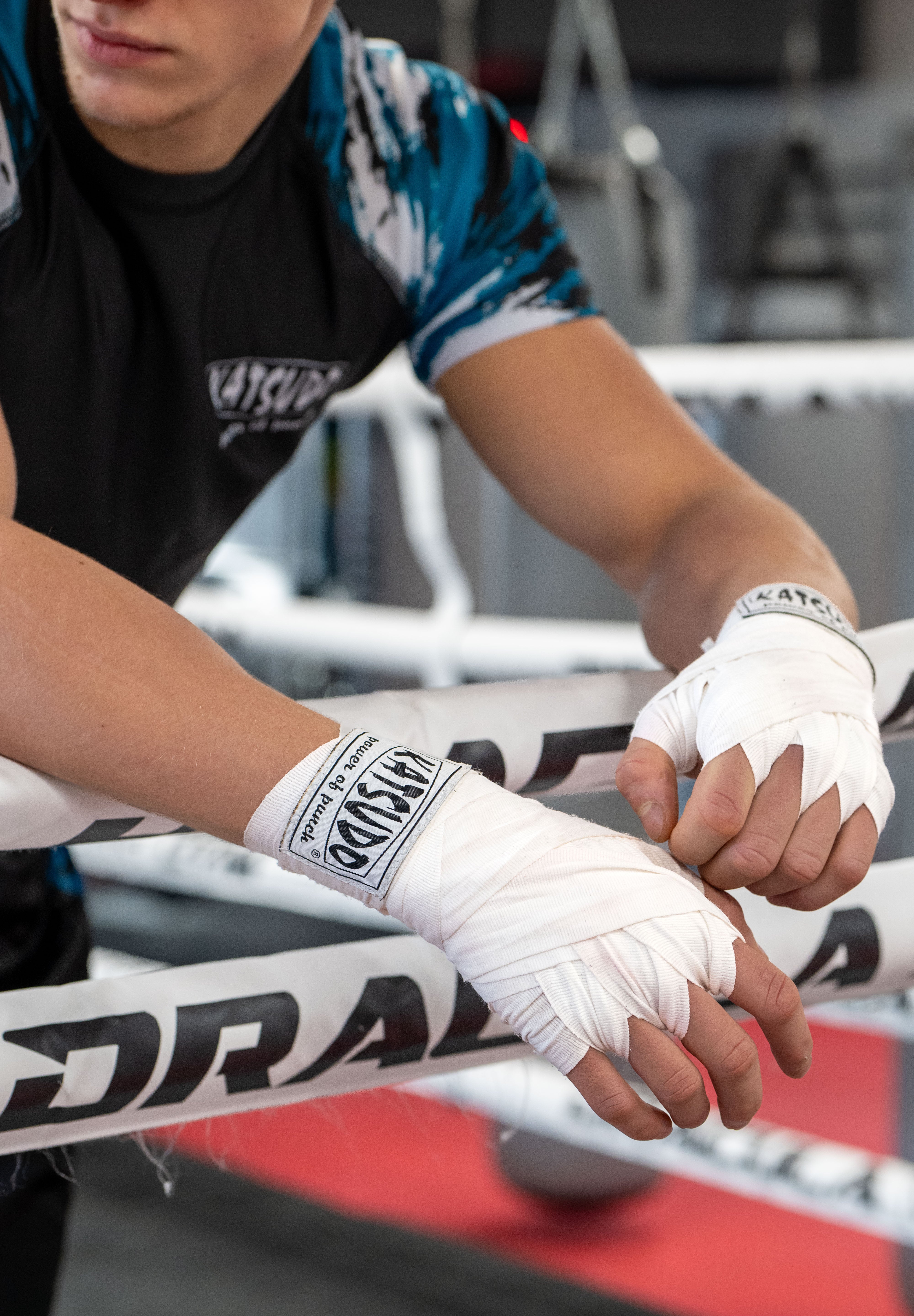 Fascia elastica da boxe Katsudo Path, bianca