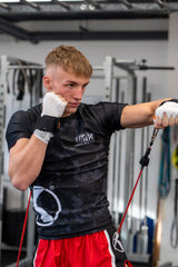 Maglietta funzionale a maniche corte Katsudo Virago, digitale bianco e nero