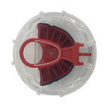 Adidas paradenti 4ª generazione Opro Silver, nero-rosso