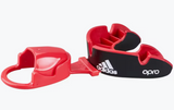 Adidas paradenti 4ª generazione Opro Silver, nero-rosso
