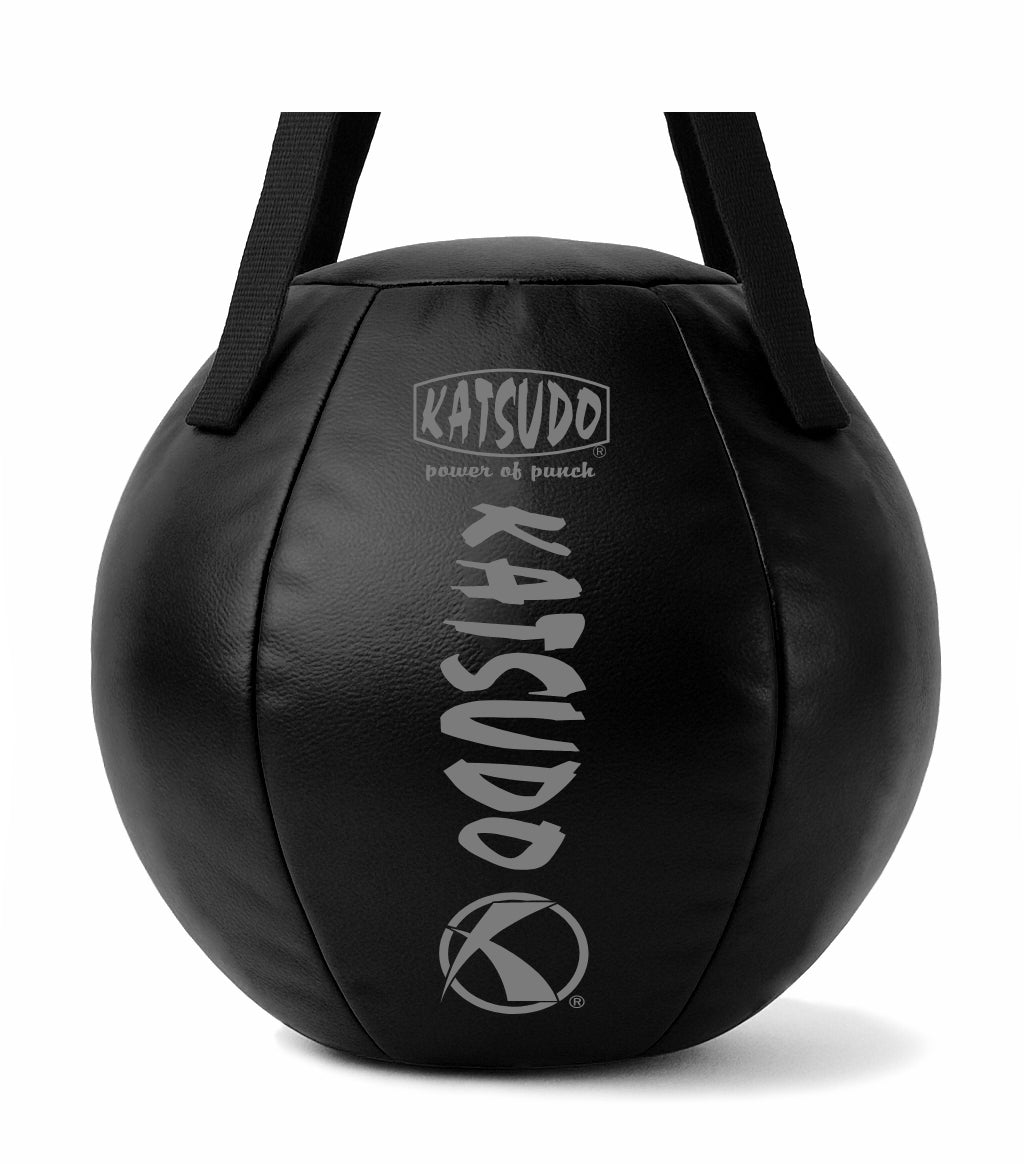 Palla da boxe in pelle Katsudo Leodor 68cm, nera
