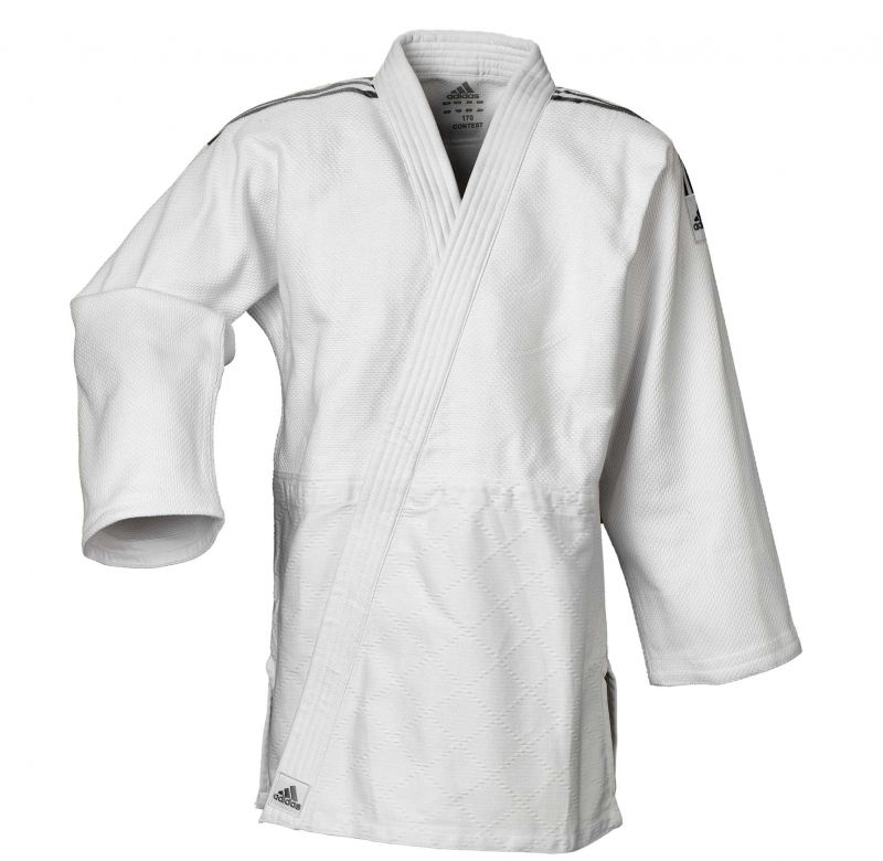 Adidas JU kimono Contest Silver 650g, bianco